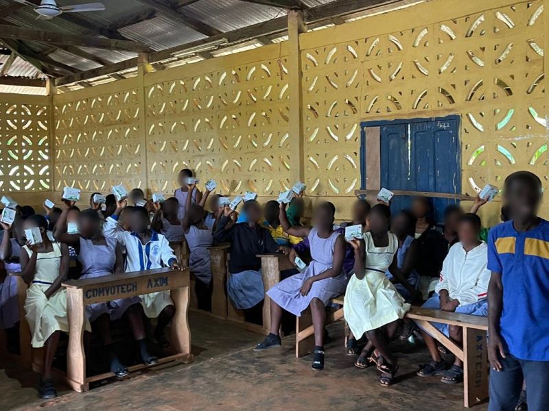 Pad donation initiative in action